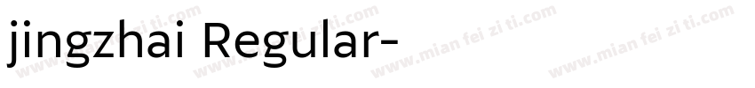 jingzhai Regular字体转换